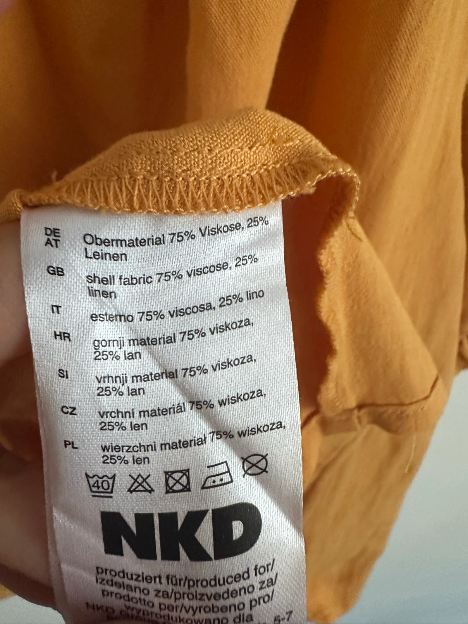 Mosterdkleurige blouse van linnen en viscose - Laura Torelli maat S – photo 3